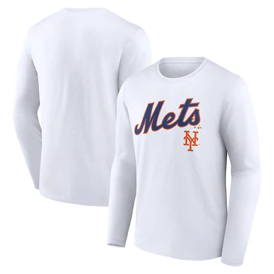 Men's New York Mets Team Lockup Long Sleeve T-Shirt