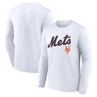 Men's New York Mets Team Lockup Long Sleeve T-Shirt