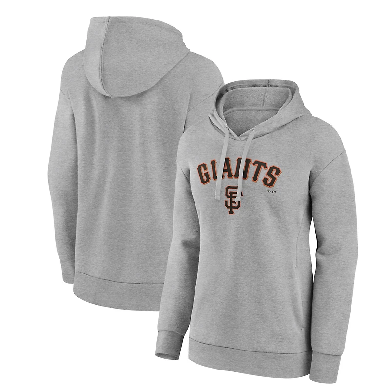 Women's Gray San Francisco Giants Team Lockup Hoodie