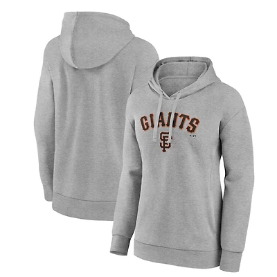 Women's Gray San Francisco Giants Team Lockup Hoodie