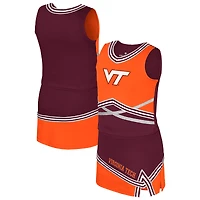 Girls Youth Colosseum Maroon Virginia Tech Hokies Lollipop Park Cheer Two-Piece Set