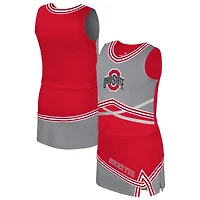 Girls Youth Colosseum Scarlet Ohio State Buckeyes Lollipop Park Cheer Two-Piece Set