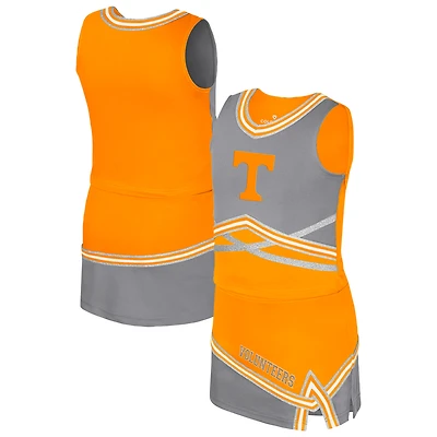 Girls Youth Colosseum Tennessee Orange Volunteers Lollipop Park Cheer Two-Piece Set
