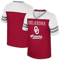 Girls Youth Colosseum Crimson Oklahoma Sooners Princess Bubblegum Bling T-Shirt