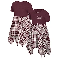 Girls Toddler Colosseum Maroon Texas A&M Aggies Marceline Plaid Dress
