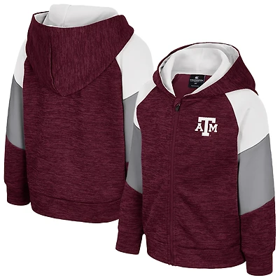 Toddler Colosseum Maroon Texas A&M Aggies Spirit Hollow Full-Zip Hoodie