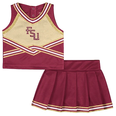 Girls Toddler Colosseum Garnet Florida State Seminoles Lollipop Park Cheer Two-Piece Set