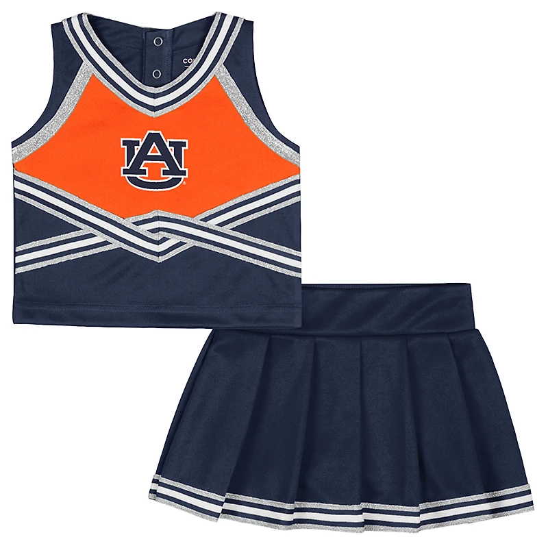 Girls Toddler Colosseum Navy Auburn Tigers Lollipop Park Cheer Two-Piece Set