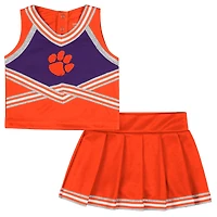 Girls Toddler Colosseum Orange Clemson Tigers Lollipop Park Cheer Two-Piece Set
