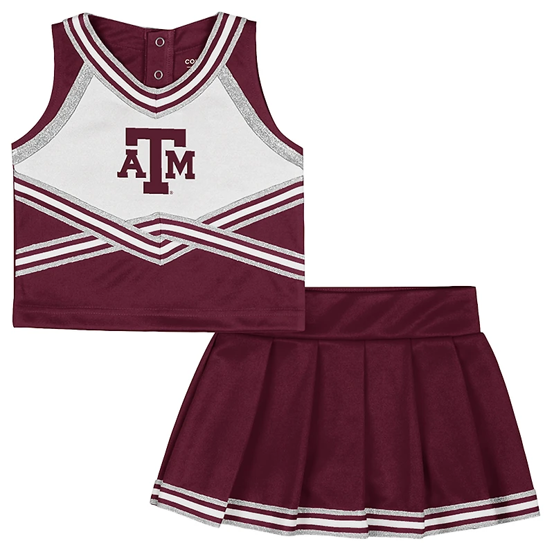 Girls Toddler Colosseum Maroon Texas A&M Aggies Lollipop Park Cheer Two-Piece Set