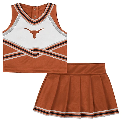 Girls Toddler Colosseum Texas Orange Longhorns Lollipop Park Cheer Two-Piece Set