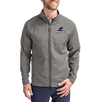 Men's Cutter & Buck Gray Providence Friars  Adapt Eco Hybrid Recycled Full-Zip Jacket
