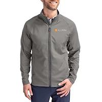 Men's Cutter & Buck Gray Tennessee Volunteers Adapt Eco Hybrid Recycled Full-Zip Jacket