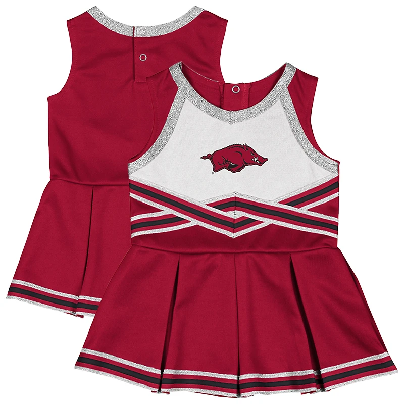 Girls Infant Colosseum Cardinal Arkansas Razorbacks Lollipop Park Cheer Dress