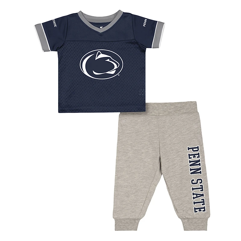 Infant & Newborn Colosseum Penn State Nittany Lions Nothing But the Hits Two-Piece Football Set