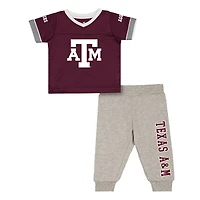 Infant & Newborn Colosseum Texas A&M Aggies Nothing But the Hits Two-Piece Football Set