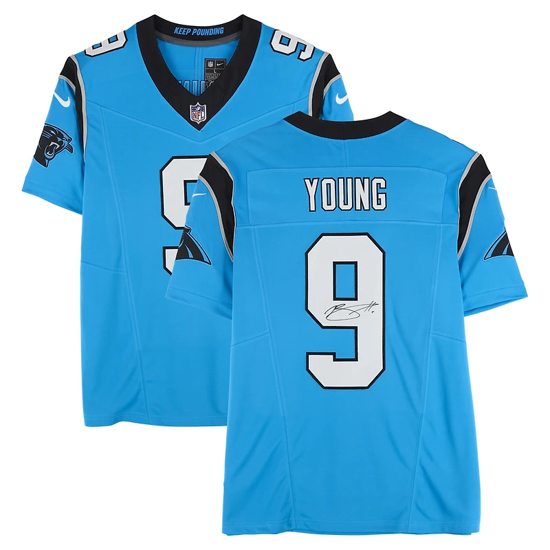Bryce Young Carolina Panthers Autographed Blue Alternate Nike Vapor F.U.S.E. Limited Jersey