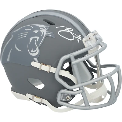 Bryce Young Carolina Panthers Autographed Riddell Slate Speed Mini Helmet