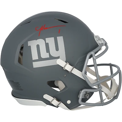Malik Nabers New York Giants Autographed Riddell Slate Speed Authentic Helmet