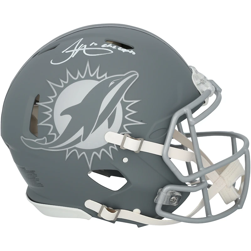 Tyreek Hill Miami Dolphins Autographed Riddell Slate Speed Authentic Helmet with "Cheetah" Inscription