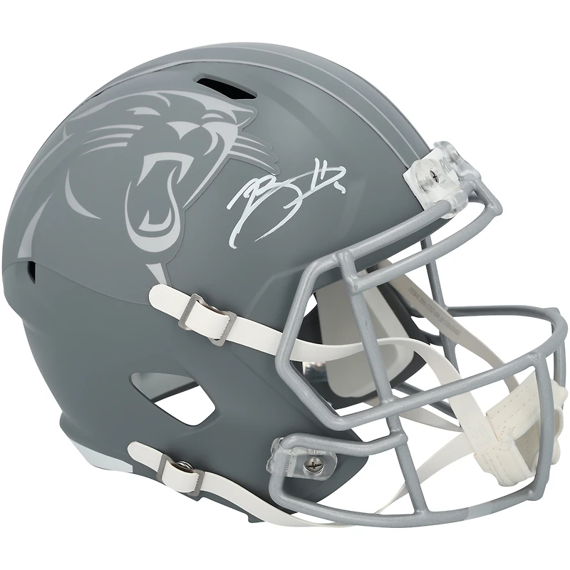 Bryce Young Carolina Panthers Autographed Riddell Slate Speed Replica Helmet