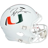 Ray Lewis Miami Hurricanes Autographed Riddell Speed Replica Helmet