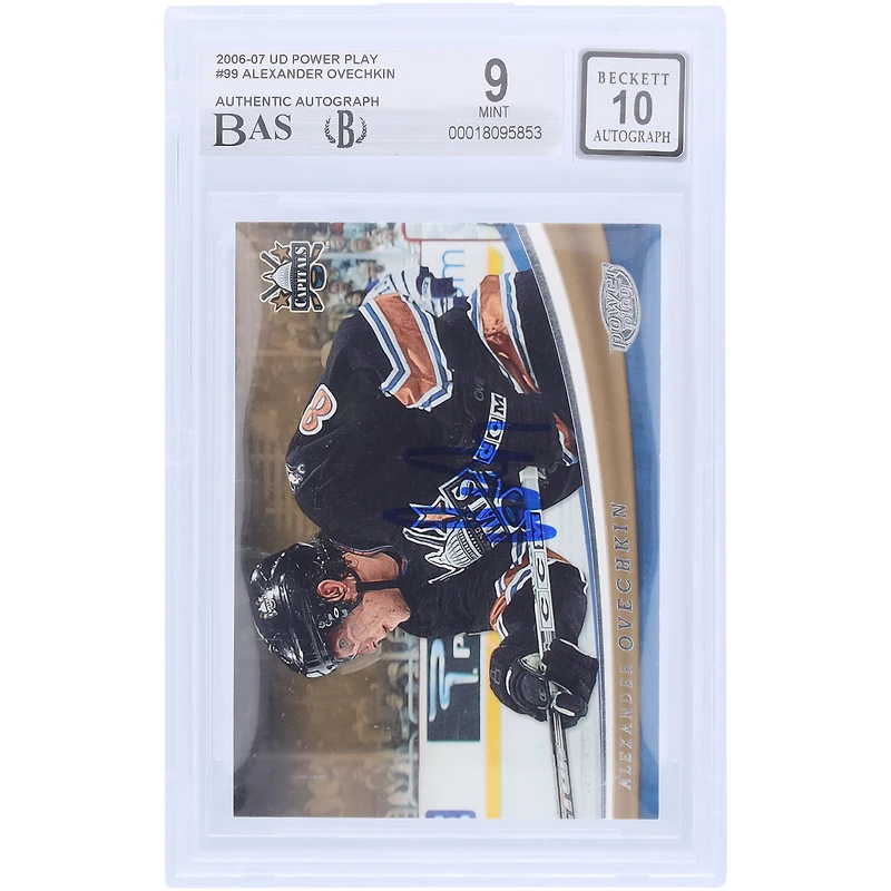 Alexander Ovechkin Washington Capitals Autographed 2006-07 Upper Deck Power Play #99 Beckett Fanatics Witnessed Authenticated 9/10 Card