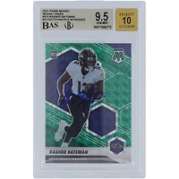 Rashod Bateman Baltimore Ravens Autographed 2021 Panini Mosaic Mosaic #310 Beckett Fanatics Witnessed Authenticated /10 Rookie Card