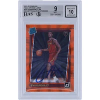 Evan Mobley Cleveland Cavaliers Autographed 2021-22 Panini Donruss Holo Orange Laser #225 Beckett Fanatics Witnessed Authenticated 9/10 Rookie Card