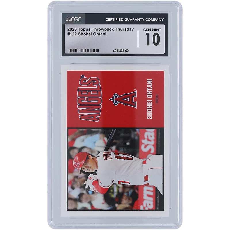 Shohei Ohtani Los Angeles Angels 2023 Topps Throwback Thursday #122 CGC Authenticated Card
