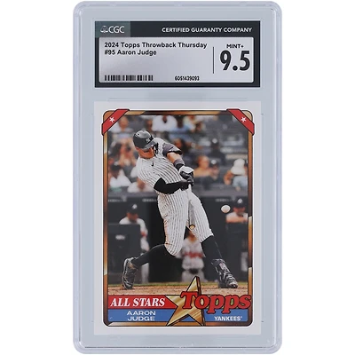 Aaron Judge New York Yankees 2024 Topps Throwback Thursday #95 CGC Authenticated 9.5 Card