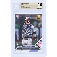 Austin Wells New York Yankees 2024 Topps Now MLB Rookie Cup Team Pearl #RC-1 BGS Authenticated 9.5 Rookie Card
