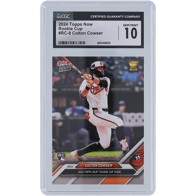 Colton Cowser Baltimore Orioles 2024 Topps Now Rookie Cup Team #RC-8 CGC Authenticated 10 Rookie Card