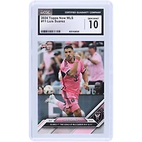 Luis Suarez Inter Miami CF 2024 Topps Now MLS Scores 1st Two Goals Of MLS Career In 4' & 11' #11 CGC Authenticated Card