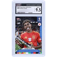 Lamine Yamal Spain National Team 2024 Topps Now UEFA Euro 2024 Young Player Of The Tournament #62 CGC Authenticated 9.5 Card