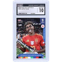 Lamine Yamal Spain National Team 2024 Topps UEFA Euro 2024 Young Player Of The Tournament #62 CGC Authenticated 10 Card