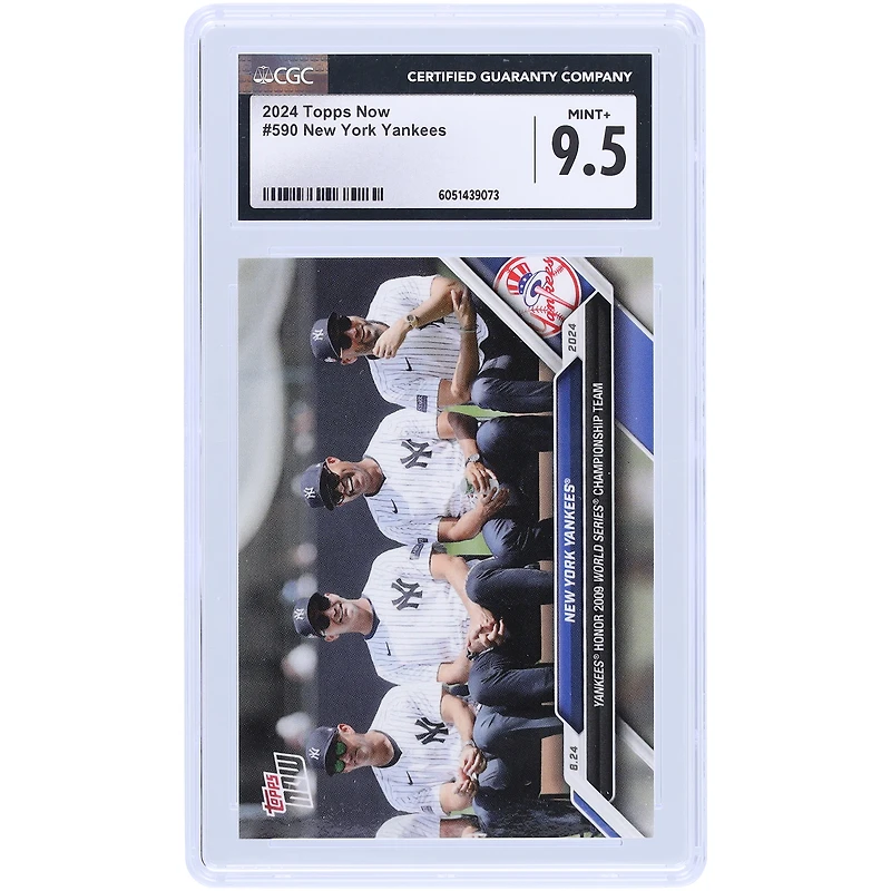 New York Yankees 2024 Topps Now Yankees Honor 2009 World Series Championship Team #590 CGC Authenticated 9.5 Card