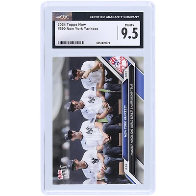 New York Yankees 2024 Topps Now Yankees Honor 2009 World Series Championship Team #590 CGC Authenticated 9.5 Card