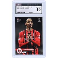 Zlatan Ibrahimovic AC Milan 2022-23 Topps Now UEFA An Icon Retires #125 CGC Authenticated Card