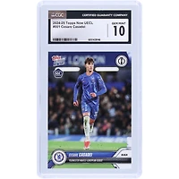 Cesare Casadei Chelsea 2024-25 Topps Now UEFA Youngster Makes European Debut #1 CGC Authenticated Rookie Card