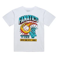 Men's Mitchell & Ness White Fanatics Fest 2025 Lady Liberty T-Shirt