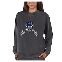 Women's Concepts Sport Charcoal Penn State Nittany Lions Boxy Mist French Terry Long Sleeve Top