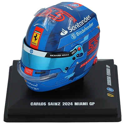 Spark Models Carlos Sainz Scuderia Ferrari Miami Grand Prix 2024 1:5 Scale Helmet