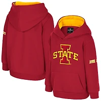 Toddler Colosseum  Cardinal Iowa State Cyclones Big Logo Volume Fleece Pullover Hoodie