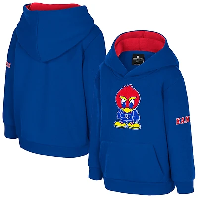 Toddler Colosseum  Royal Kansas Jayhawks Big Logo Volume Fleece Pullover Hoodie