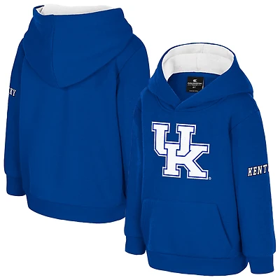 Toddler Colosseum  Royal Kentucky Wildcats Big Logo Volume Fleece Pullover Hoodie