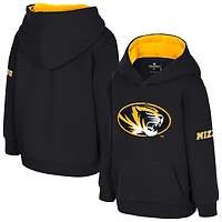 Toddler Colosseum  Black Missouri Tigers Big Logo Volume Fleece Pullover Hoodie