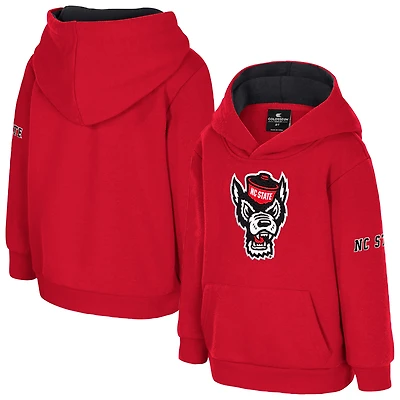 Toddler Colosseum  Red NC State Wolfpack Big Logo Volume Fleece Pullover Hoodie