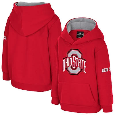 Toddler Colosseum  Scarlet Ohio State Buckeyes Big Logo Volume Fleece Pullover Hoodie