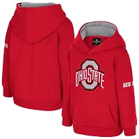 Toddler Colosseum  Scarlet Ohio State Buckeyes Big Logo Volume Fleece Pullover Hoodie